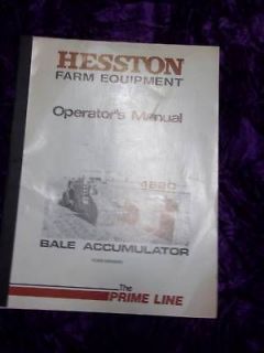 Hesston 4820 Bale Accumulator Operators Manual
