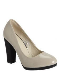 Home Womens Party Shoes Contrast Heel Court