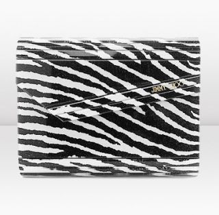 Jimmy Choo  Candy  Rob Pruitt Zebra Print Glitter Clutch Bag 