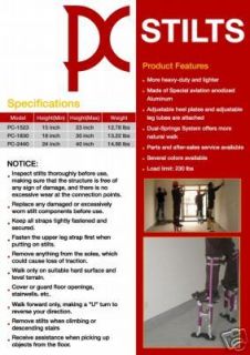 Heavy duty Dry Wall Stilts,Brand New Painters & Drywalls STILTS(15 