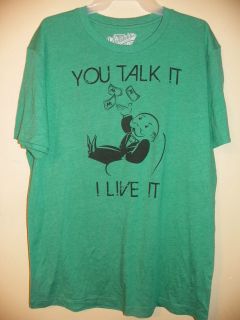 MONOPOLY/UNCLE PENNYBAGS MENS LARGE OLD NAVY LICENSED SHORT SLEEVE TEE 