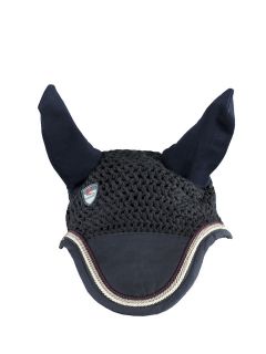 Horze Elite Horse Riding Hood Ear Bonnet/Net with Cord in Full Size