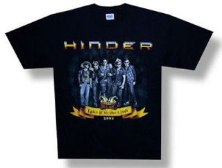 New Hinder Gro​up Take It To The Limit 2009 Tour XXL Black T shirt
