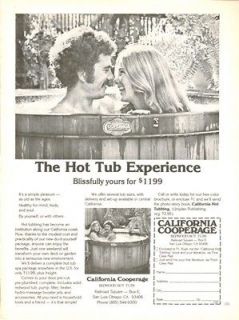 1977 ad ~ Redwood Hot Tubs by California Cooperage ~ Blissfully Yours 