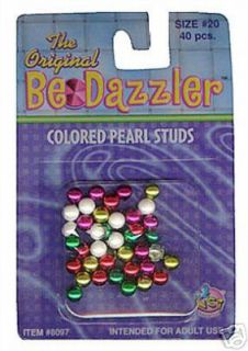 320 Original Bedazzler Colored Pearl Studs Size #20 NIP