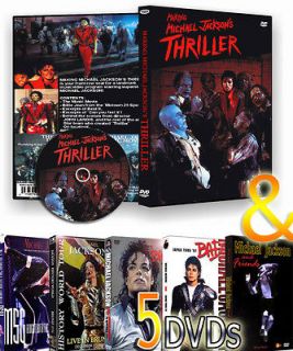   THE MAKING OF THRILLER + OTHER 5 DVDS MORE THAN 10 HOUR FOOTAGE