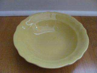 Federalist Buttercup Yellow Ironstone Round Serving Bowl # 4239 9 1/4 