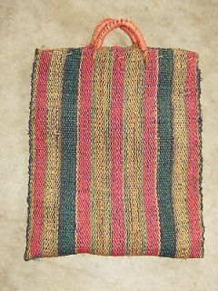   Cool Ginormous Woven Tote Shopper From Guatemala Mint Condition 18x15