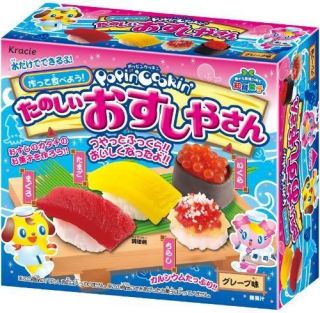 New KRACIE Popin Cookin CANDY SUSHI KIT Gummy Happy Sushi House DIY 