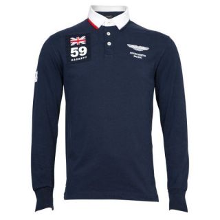 Hackett Aston Martin Racing Rugby Shirt in Navy £125.00