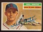 1956 TOPPS #283 HAL SMITH CARDINALS 1957 & 1959 ALL STAR SIGNED CARD 