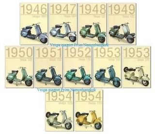   11 Vintage Classic Vespa 1946 1954 FRIDGE MAGNETS  GIFT