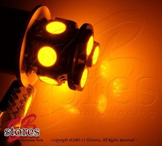 Yellow Front Signal 9 SMD LED Light Bulbs 1157 2357 (Fits Volvo 