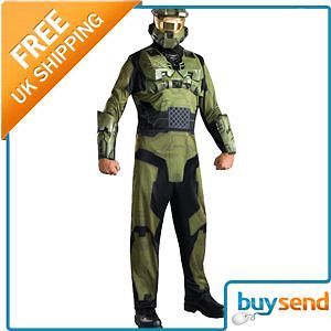 Halo 3 Wars Master Chief Fancy Dress Armour Costume Small