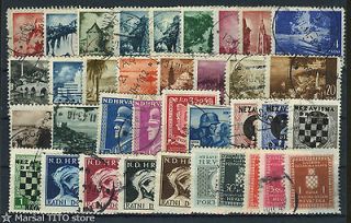 Independent State of CROATIA (NDH)   LOT of STAMPS   World War 2 