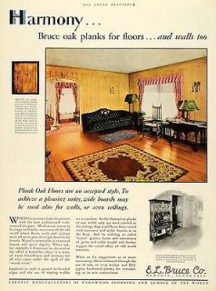 1930 Ad E. L. Bruce Hardwood Flooring Oak Planks Home Improvement 