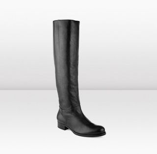 Jimmy Choo  Genna  Flat Fitted Knee High Calf Leather Boot 