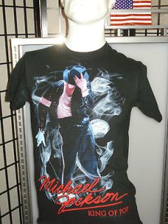 Licensed Michael Jackson Moonwalk King of Pop 80s Glove Retro T Shirt 