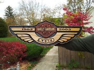 Harley Davidson 100th Anniversary sign