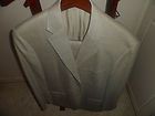 POLO RALPH LAUREN SILK/WOOL LIGHT GRAY SUIT SIZE 42 L MADE IN ITALY