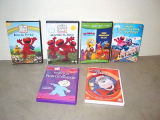 Lot of Sesame Street, Harold & Purple Crayon & Dr. Seuss DVDs   VG to 