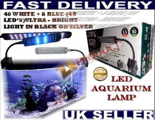   LAMP WITH FLEXIBLE ARM, CLIP ON, 48 LED LIGHTS, AQUARIUM, FISH TANK
