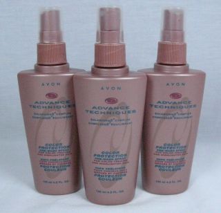   of 4 AVON HAIR COLOR PROTECTION PRE WASH SPRAY FOR COLOR TREATED HAIR