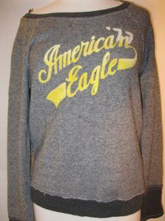 NWT American Eagle Graphic T Gray Sweatshirt M L XL Available