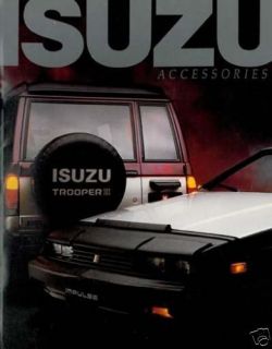 1985 ISUZU ACCESSORIES SALES BROCHURE PUP I MARK TRUCK