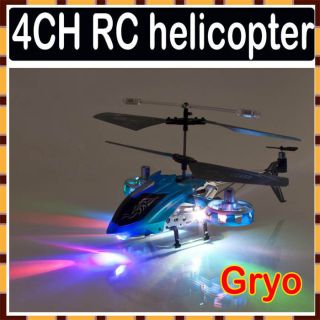   Metal GYRO 4ch Mini Radio Control RTF RC Helicopter Toy Red