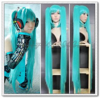 VOCALOID Hatsune Miku Cosplay Party Hair Wig + Free Wig Cap