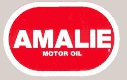 Amalie Oil 4 inch official racing decal sticker A D124