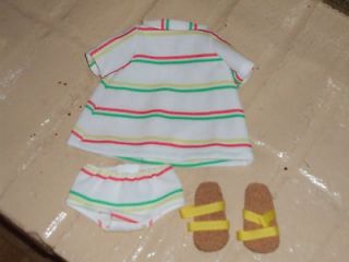 Replacement outift and sandals for Vintage 1966 67 Ideal Giggles doll