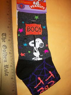 NEW Snoopy Girl Clothes NWT Boo Sign Socks Pair NOC Peanuts Gang 