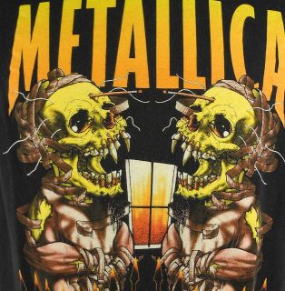   Skeletons In Straitjacket T shirt Large Black Pushead James Hetfield