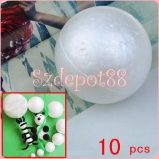 Polystyrene Foam balls 100mm Pack of 10 For Art & Craft