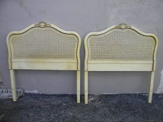 PAIR OF FRENCH TWIN SIZE HEADBOARDS BY DIXIE #1371