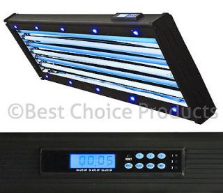 Aquarium Light 48 324W T5 HO Hood LCD Timer Coral Reef 6x54 