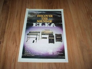 Elka portable organs 1979 magazine advert