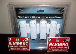 LOT OF WINDOW DOOR HOME ALARMS SECURITY SIRENS SYSTEM+CCD CAMERA 
