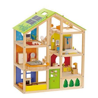 All Season Dollhouse Furnished by Hape Toys