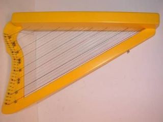   Harps by Rees Harps 26 String Lap Harp Flatsicle w/ Book, Yellow