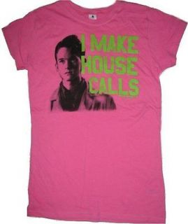 Doogie Howser I Make House Calls Pink Juniors Shirt DGJS1007