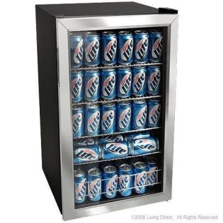 NEW EdgeStar Freestanding 118 Can Beverage Cooler, Stainless Steel 