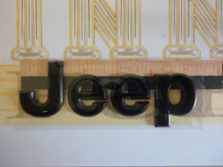2012 2013 Jeep Wrangler Black Hood Nameplate Badge new OEM (Fits Jeep 