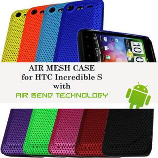 Air Mesh Rubberized Case for HTC Incredible S w/ Air Bend Technology 