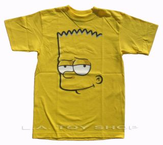   Simpsons Bart Yellow Toddler Kids Funny T Shirt T 8 9 XL Extra Large