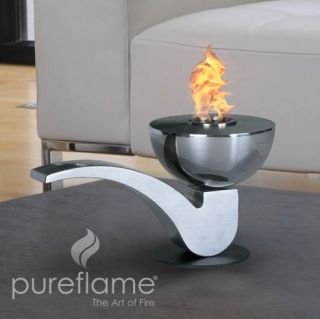   Pipe PIP001 Mobile Stainless Ethanol Biofuel Table Top Fireplace