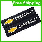 2xCar Embroidered Seat Belt Shoulder Cover Pads For Chevrolet