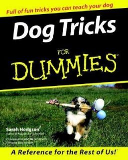 Dog Tricks for Dummies by Sarah Hodgson 2000, Paperback